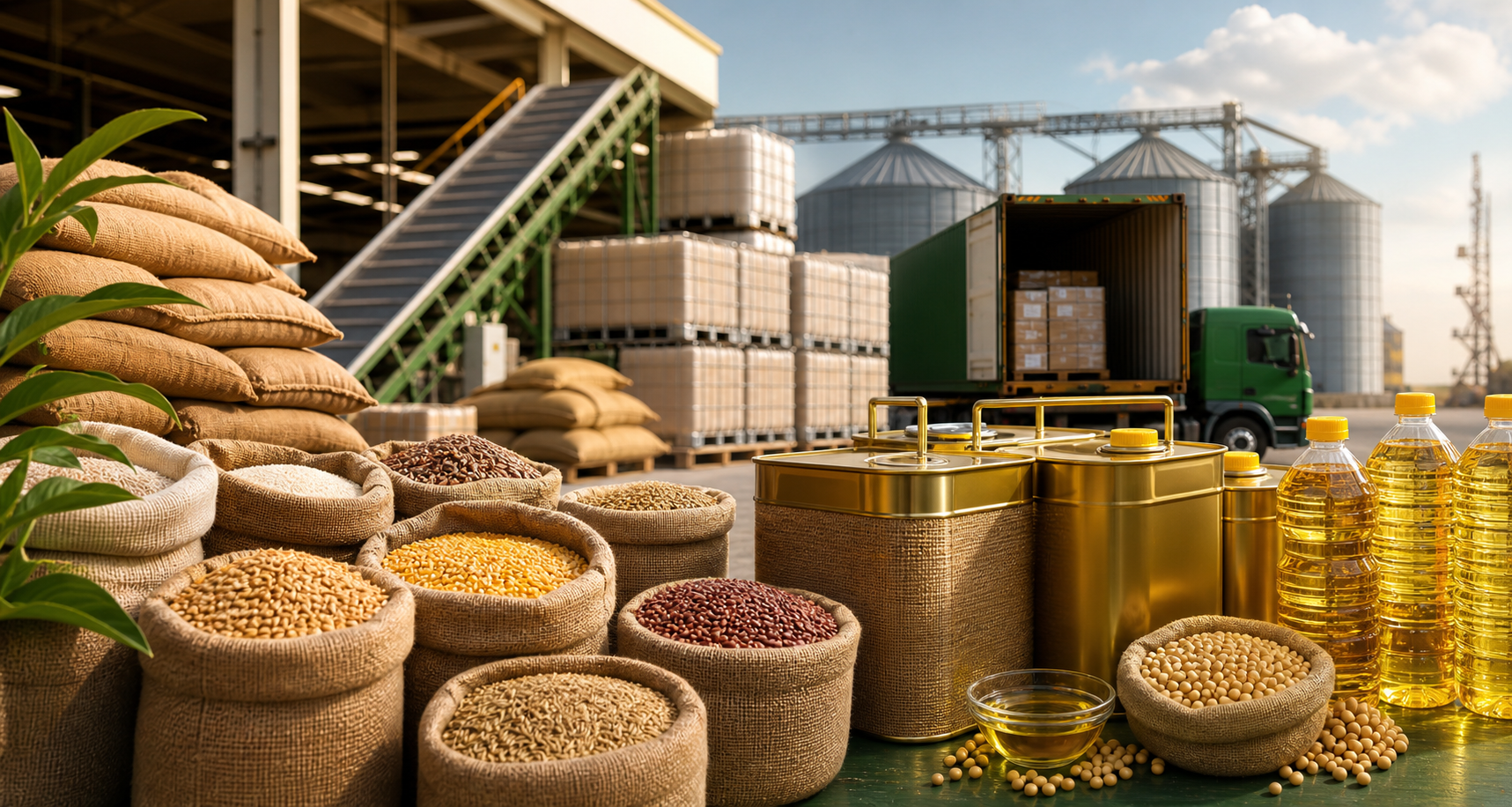 Agricultural commodities and edible oil supply chain facility